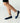 Ivory & Navy Ruffle Socks